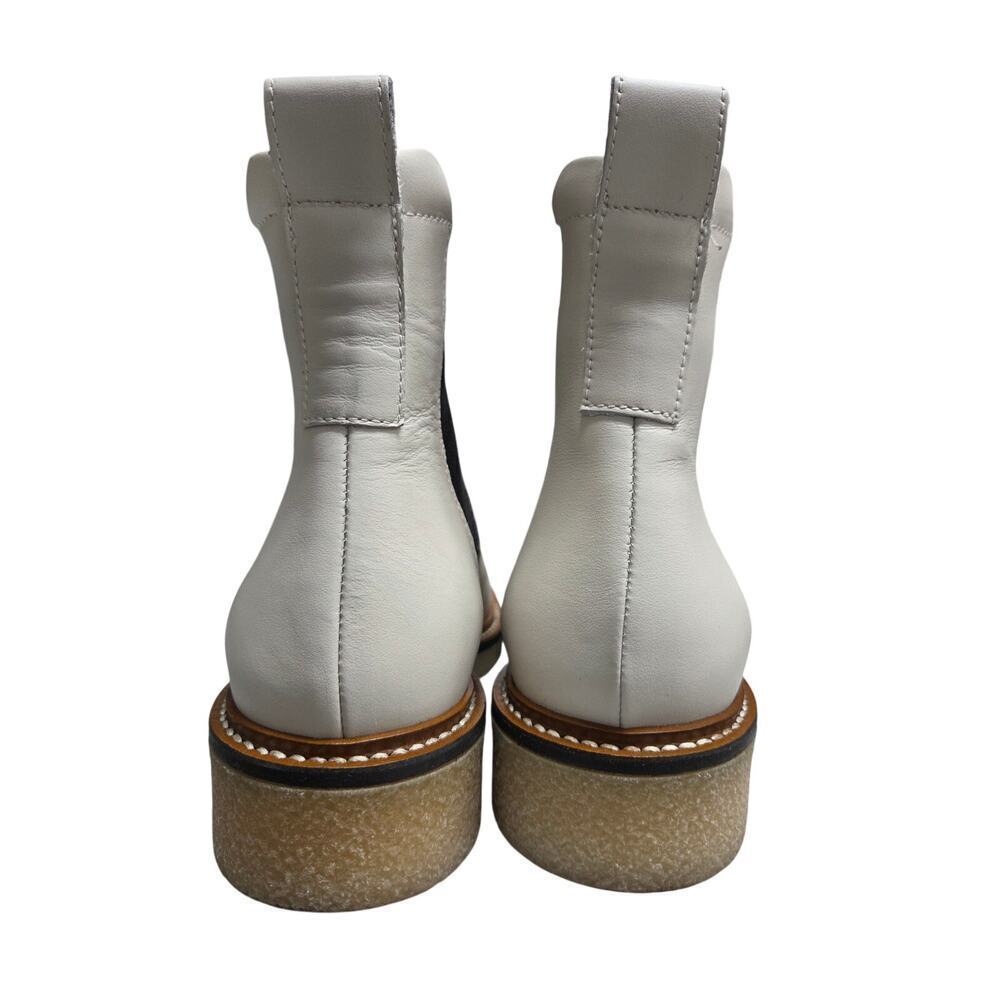 Everlane Ivory Leather Crepe Sole Ankle Booties Size 6 - Picture 7 of 10